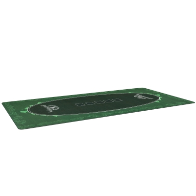 SPORTNOW Professional Poker Mat, Six-Player Water-resistant Poker Table with Felt Surface, Carry Bag, Green