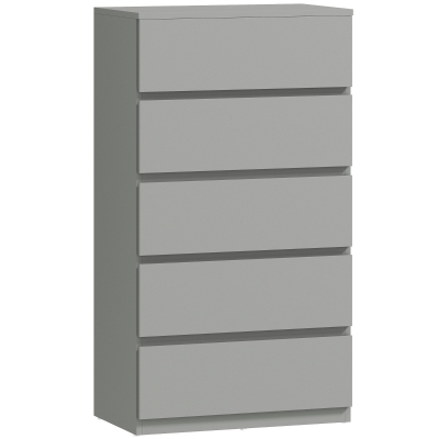 HOMCOM Chest of Drawers, 5-Drawer Storage Cabinets, Modern Dresser, Storage Drawer Unit for Bedroom