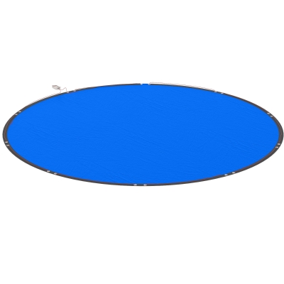 Outsunny Bâche Piscine Ronde 450cm Imperméable Bleu