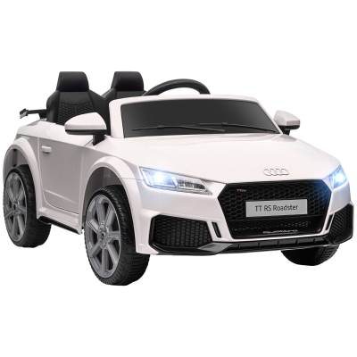 Mașină Electrică Copii 3-5 Ani AUDI TT cu Telecomandă, Alb