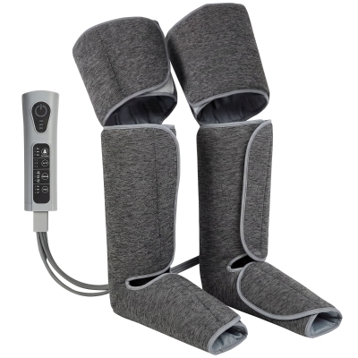HOMCOM Masseur Jambes Compression Chaleur 3 Modes Automatiques