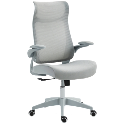 Scaun de Birou Ergonomic cu Tetieră, Gri