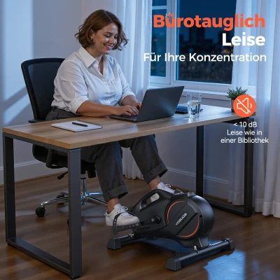 YOSUDA ​​Pedaltrainer, Beintrainer für Zuhause mit 2 Widerstandsbändern und rutschfester Matte, Mini Heimtrainer für Senioren, Arm und Beintrainer im Sitzen, 16-stufiger einstellbarer Widerstand