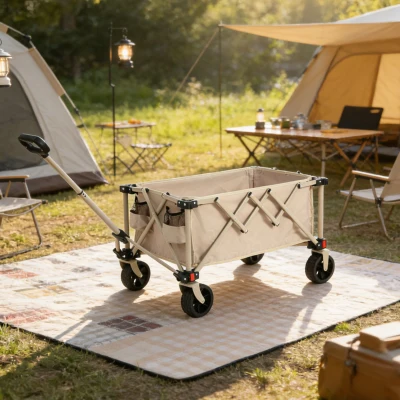 Chariot pliable, Beige