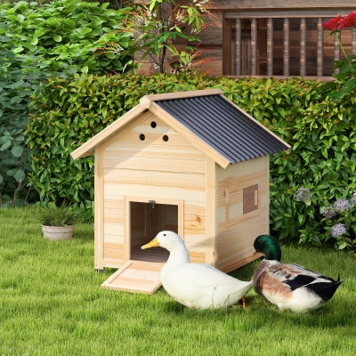 Duck House 78W x 90D x 92Hcm Natural wood finish