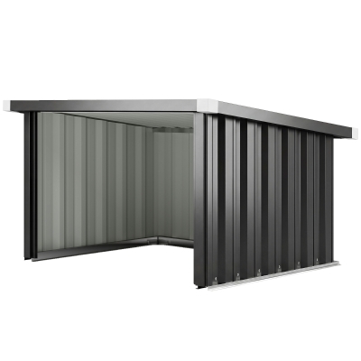 Outsunny Garage Robot Tondeuse Acier Gris 108x86x62.5 cm