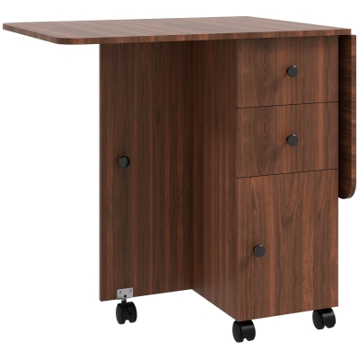 Folding Dining Table 120W x 60D x 76.5Hcm Brown