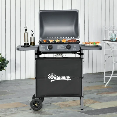Gas Barbecue 104L x 49W x 99H cm Grey