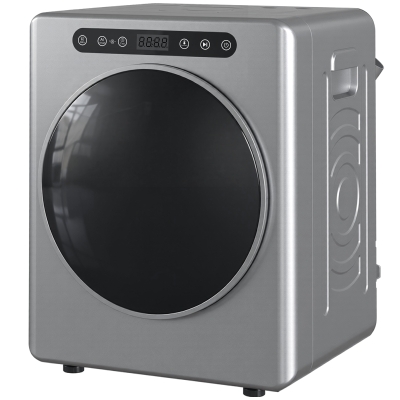 HOMCOM Sèche-linge Électrique 3kg 1000W Acier Inox Argent