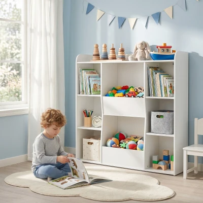 AIYAPLAY Scaffale contenitore per bambini 104 x 29 x 101,5 cm Bianco