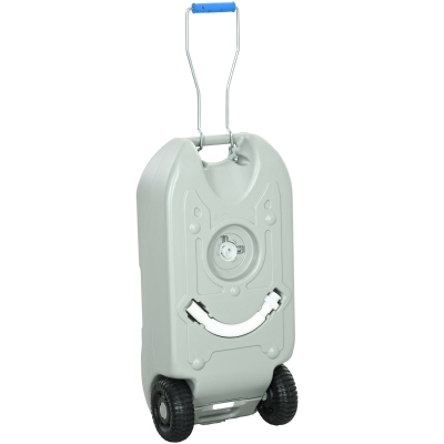 Outsunny Réservoir d'Eau Portable 40L avec Roues et Robinet