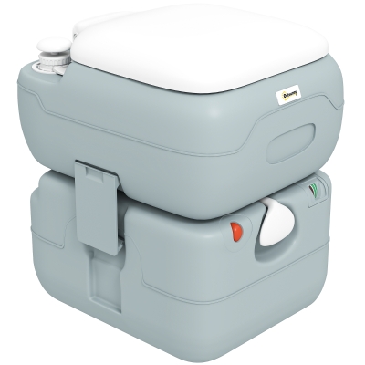 Portable Toilet 33W x 40D x 43H cm Grey