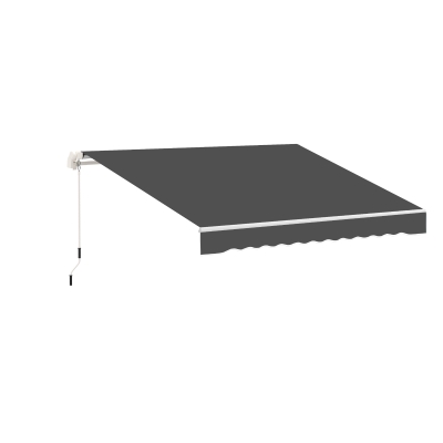 Outsunny Tela di ricambio per tenda da sole 282x240x23 cm Grigio