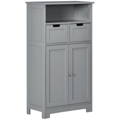kleankin Mobile da bagno 60x30x108.8cm Grigio
