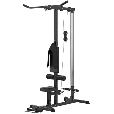 SPORTNOW Station Musculation Poulie Banc Ajustable