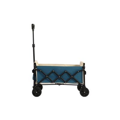 Carrito plegable para playa y jardín, para camping, compras, 66x41x44,5 cm, Azul
