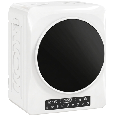 HOMCOM Sèche-linge Compact 1000W Blanc Minuterie ECO Extra-Séchage