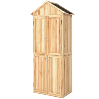Outsunny Armoire Extérieur Outils avec Étagères Amovibles