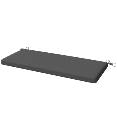 Outsunny Coussin Banc Extérieur 2 Places Gris Foncé 110x46x6,5 cm
