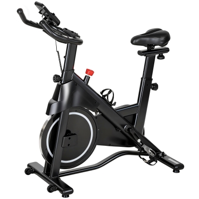 SPORTNOW Vélo d'Appartement Résistance Magnétique Écran LCD Blanc