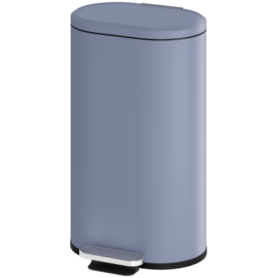 HOMCOM Poubelle Cuisine 30L à Pédale avec Seau Amovible