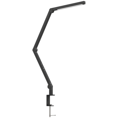 HOMCOM LED Swing Arm Desk Lamp, Dimmable Black