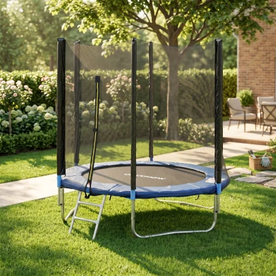 SPORTNOW Trampoline Extérieur Ø180cm Filet Sécurité