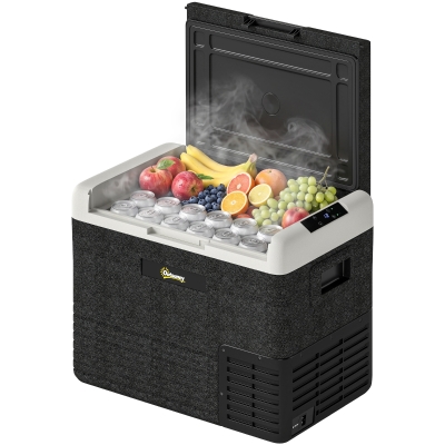 Outsunny 40L Portable Car Refrigerator -20℃ 12/24V AC/DC