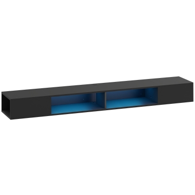 HOMCOM Mobile TV 177,8 x 30 x 18 cm Nero