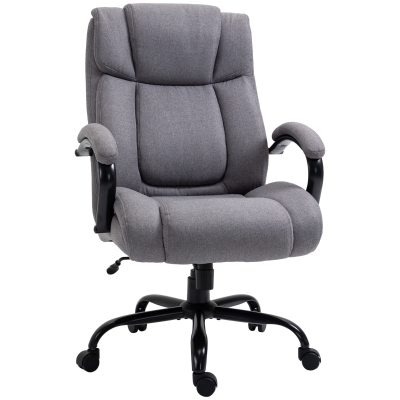 Vinsetto Sedia Ufficio 72,5cm x 83cm x 110-118cm Grigio Chiaro
