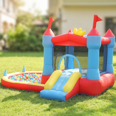 AIYAPLAY Château Gonflable avec Toboggans et Trampoline