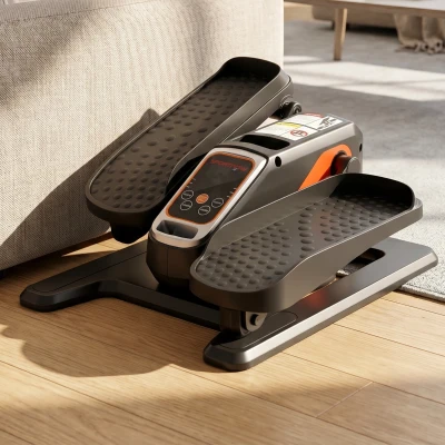 SPORTNOW Mini Elliptique Électrique 12 Vitesses Télécommande Noir