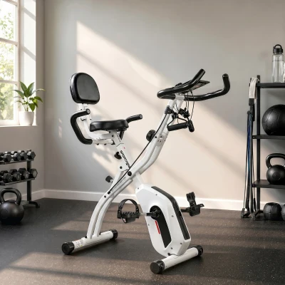 SPORTNOW Vélo Pliable 8 Niveaux LCD Bluetooth Selle Réglable