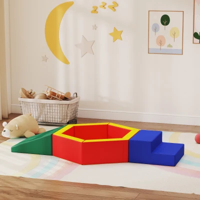 AIYAPLAY Parcours Motricité Bébé en Mousse avec Piscine à Balles