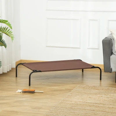 PawHut Hondenmand hondenbed koffiebruin kattenmand slaapplaats met vervangende hoes voor dierenmand