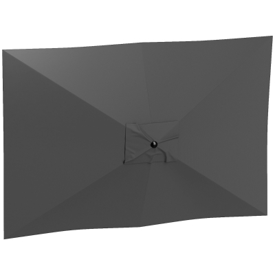 Outsunny Parasol Vervangingshoes 2 x 3 m 6 Spijlen UV50+ & Waterafstotend Terrasparasol Hoes