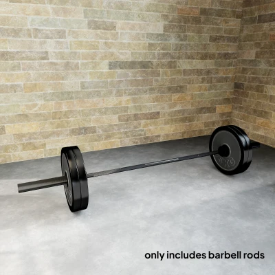 SPORTNOW Barre Olympique 180cm Acier 200kg Noir