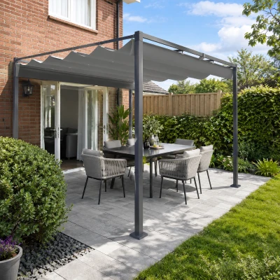 Pergola 298L x 297W x 221Hcm Grey