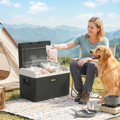 Outsunny Portable Car Refrigerator 30L -20℃ 12/24V AC/DC