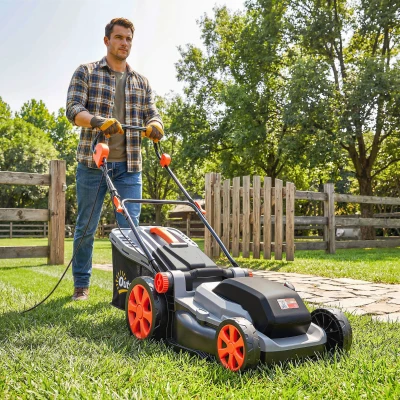 Outsunny Electric Lawnmower 1800W 40cm Mulching 50L Bag
