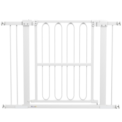 PawHut Portão de proteção para cães, 76-104 cm portão sem perfuração, grade para escadas
