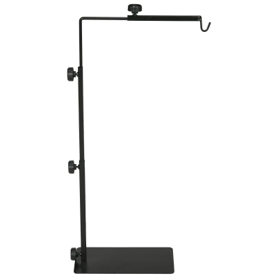 PawHut Suporte para Lâmpada de Aquecimento para Terrários Ajustável em Altura 40x15x95 cm Preto