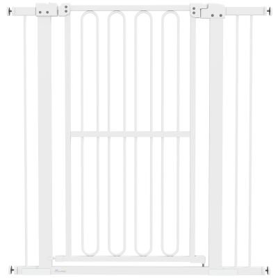 PawHut Portão de proteção para cães, 76-104 cm Grade sem perfuração, Grade para escadas
