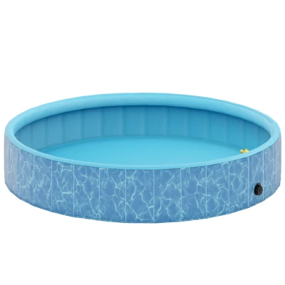 Piscina para cães dobrável com des...