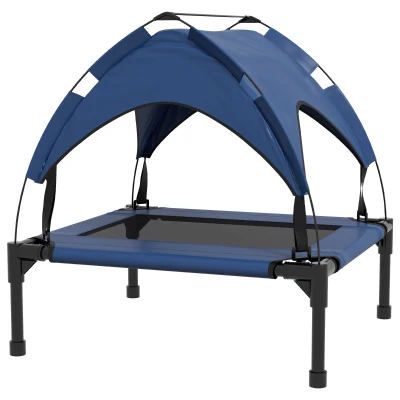 Cama para cães com dossel, respirá...