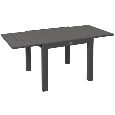 Outsunny Mesa de jardim, mesa outdoor, resistente às intempéries, 162 x 80 x 75 cm, Cinza