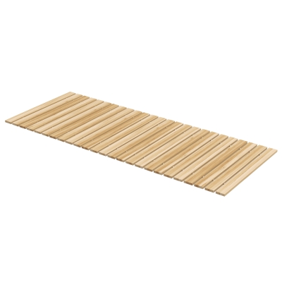 Outsunny Passadeira Enrolável Caminho, Passadiço de Jardim Enrolável, resistente às intempéries, Madeira de abeto, 120 x 47 x 1 cm, Natural