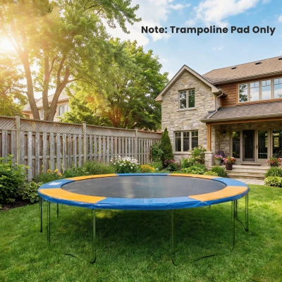 HOMCOM 8FT Trampoline Safety Pad Replacement Yellow Blue