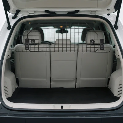 PawHut Grille de Sécurité Voiture Chien Ajustable 90-120cm Noir