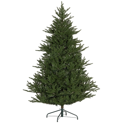 HOMCOM Árvore de Natal 183 cm, aparência realista, montagem rápida, incl. base, plástico ignífugo